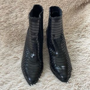 Steve Madden Jain Snake Boots Black Size 7